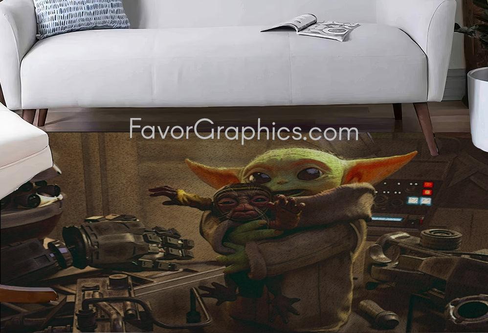 Baby Yoda Home Bedroom Decor Rug Carpet Mat