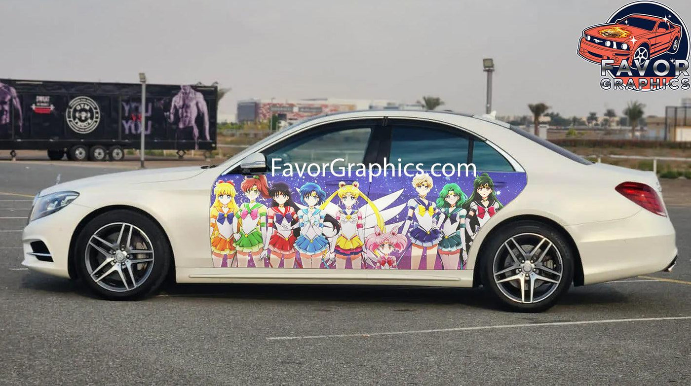 Sailor Moon Car Door Vinyl Wrap Decal Sticker