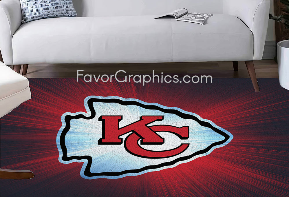 Kansas City Chiefs Home Bedroom Decor Rug Carpet Mat