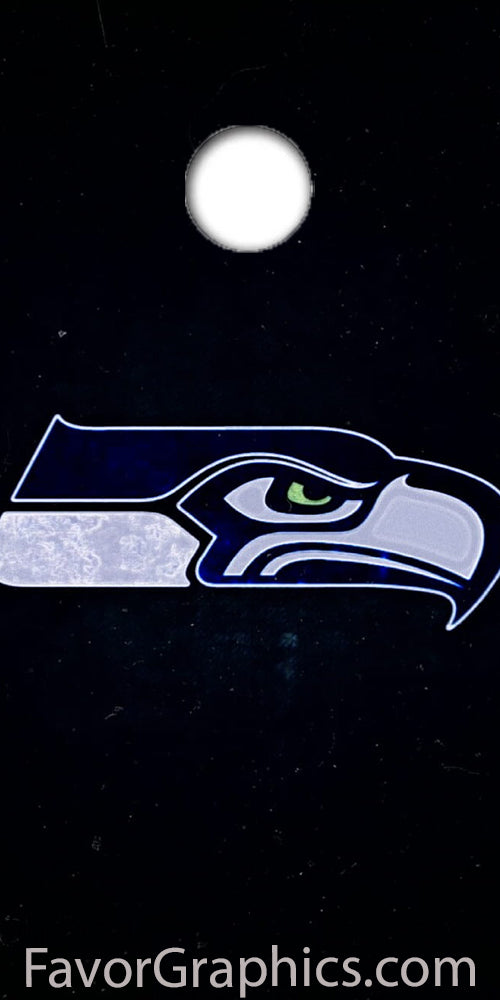 Seattle Seahawks Cornhole Wood Board Skin Vinyl Wrap Decal Sticker