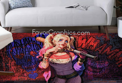 Harley Quinn Home Bedroom Decor Rug Carpet Mat