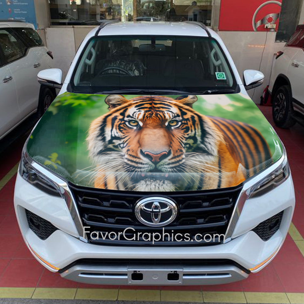 Tiger Itasha Car Vinyl Hood Wrap Decal Sticker