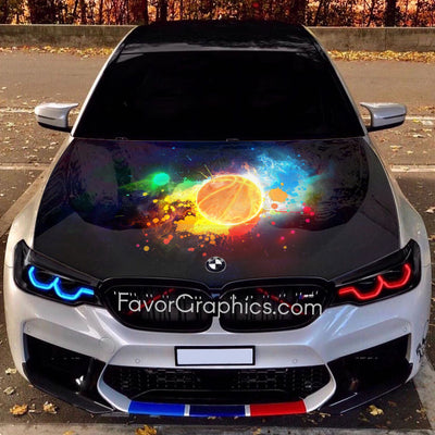 Basketball Itasha Car Vinyl Hood Wrap Decal Sticker