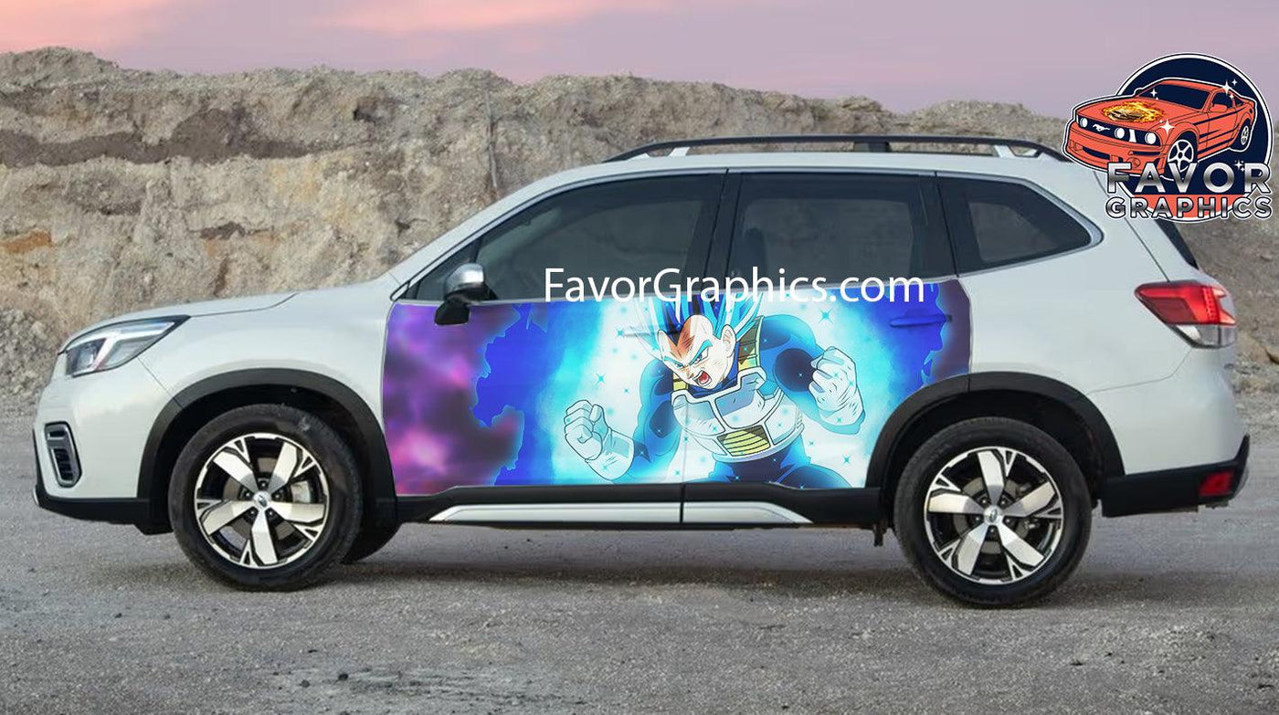 Vegeta Car Door Vinyl Wrap Decal Sticker