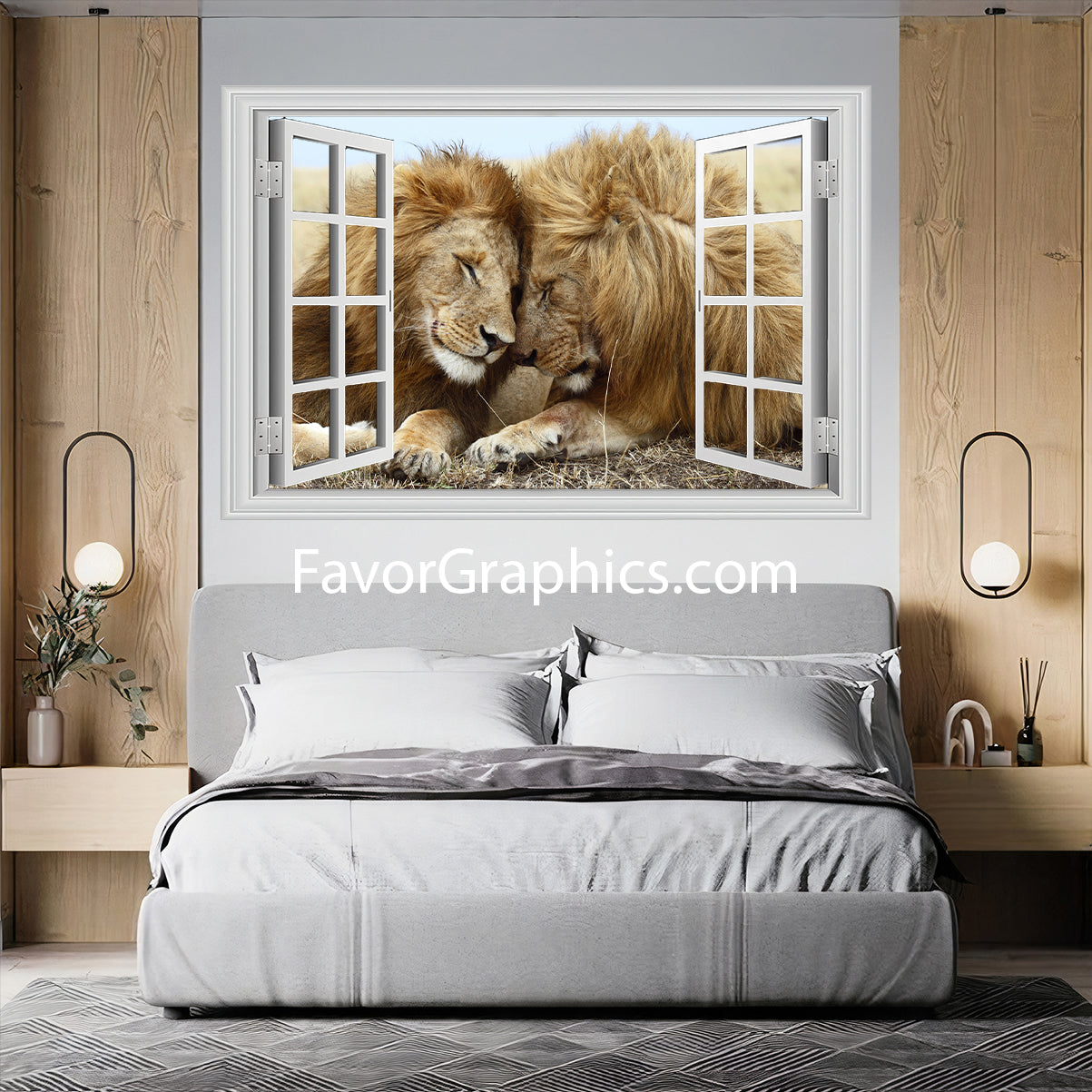 Lion  Vinyl Wall Art Decal Sticker Poster Print Mural