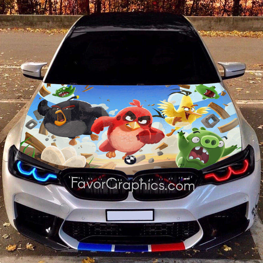 Angry Birds Itasha Car Vinyl Hood Wrap Decal Sticker