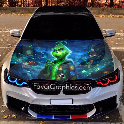 The Grinch Itasha Car Vinyl Hood Wrap Decal Sticker