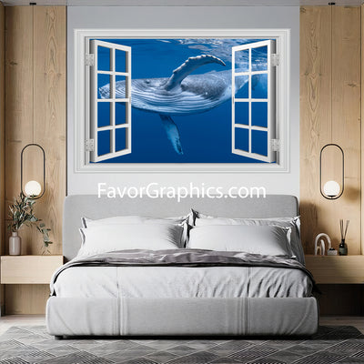 Whale Vinyl Wall Art Decal Sticker Poster Print Mural