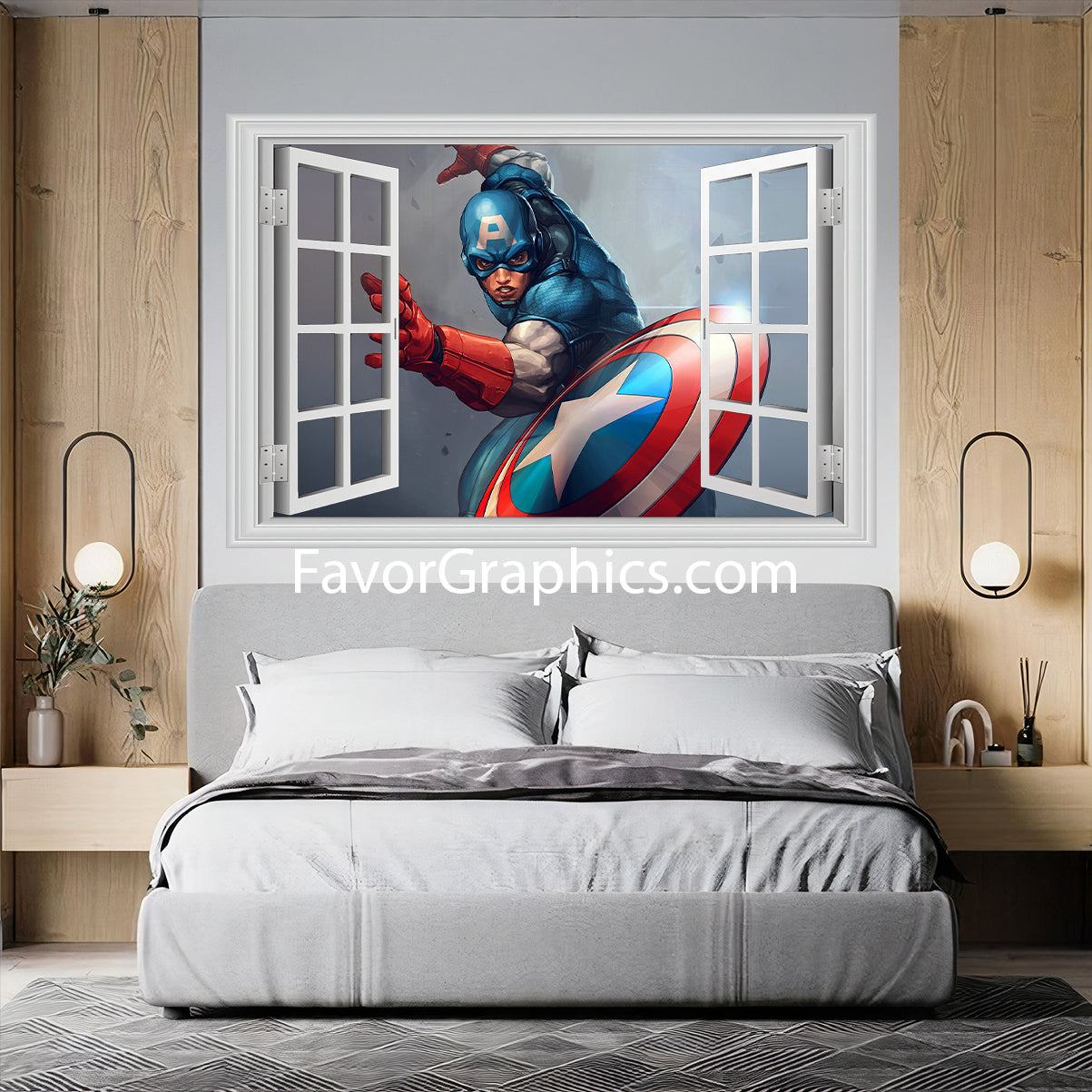 Captain America Vinyl Wall Art Decal Sticker Poster Print Mural