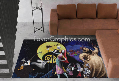 Nightmare Before Christmas Home Bedroom Decor Rug Carpet Mat