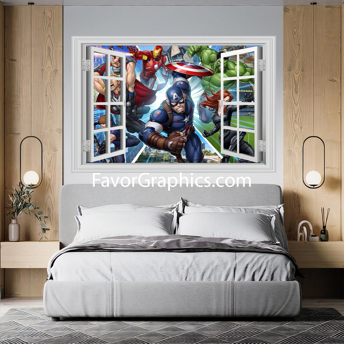 Superhero Avengers Vinyl Wall Art Decal Sticker Poster Print Mural