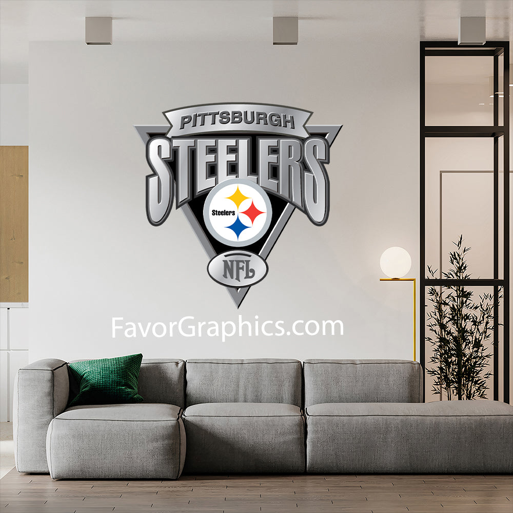 Pittsburgh Steelers Home Room Wall Vinyl Decal Sticker Mural Poster