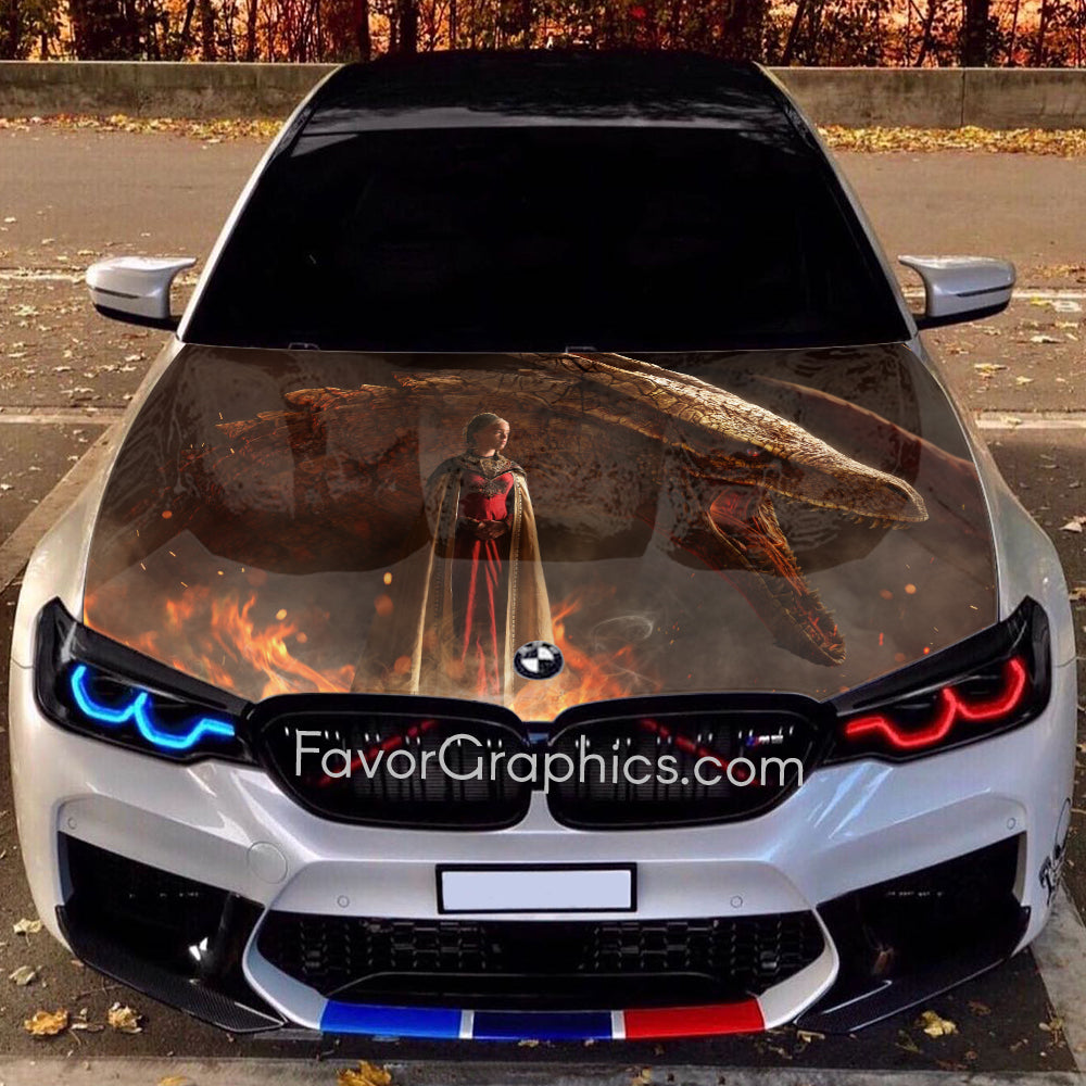 House of the Dragon Itasha Car Vinyl Hood Wrap