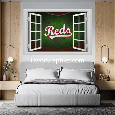 Cincinnati Reds Vinyl Wall Art Decal Sticker Poster Print Mural