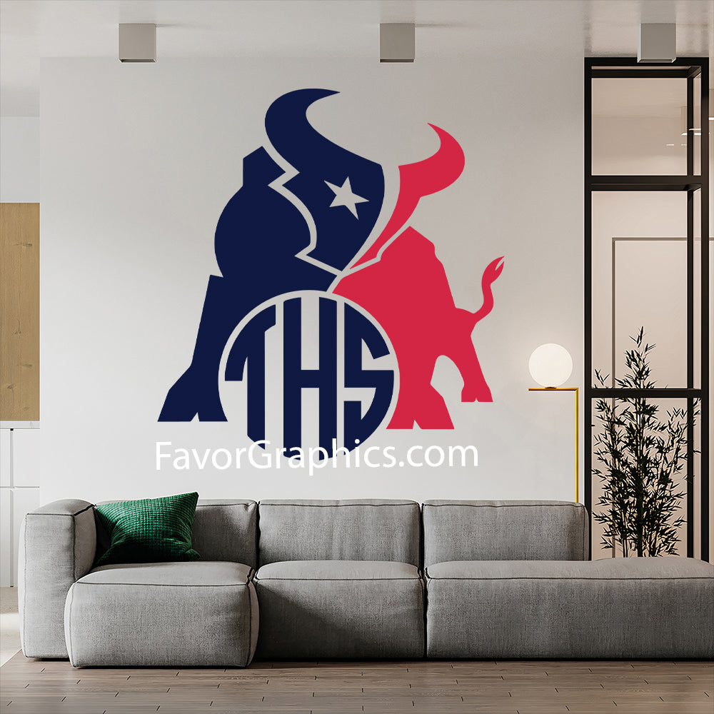 Houston Texans Home Room Wall Vinyl Decal Sticker Mural Poster