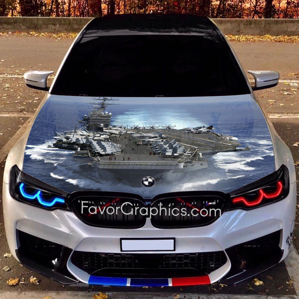 United States Navy Itasha Car Vinyl Hood Wrap Decal Sticker