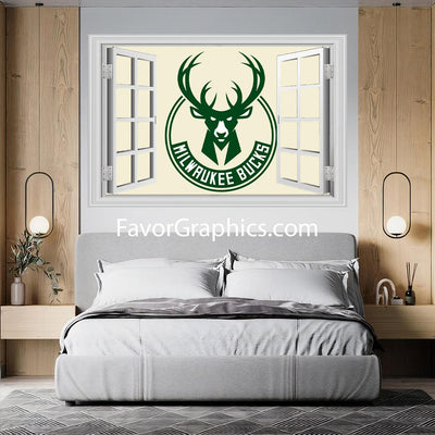 Milwaukee Bucks Vinyl Wall Art Decal Sticker Poster Print Mural