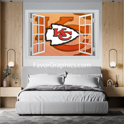 Kansas City Chiefs Vinyl Wall Art Decal Sticker Poster Print Mural