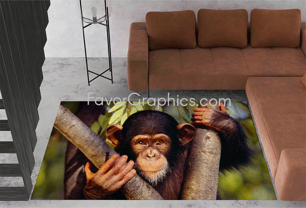 Chimpanzee Home Bedroom Decor Rug Carpet Mat