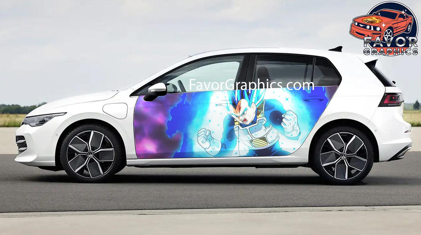 Vegeta Car Door Vinyl Wrap Decal Sticker