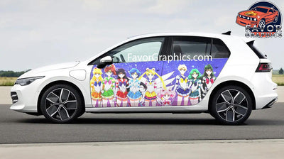 Sailor Moon Car Door Vinyl Wrap Decal Sticker