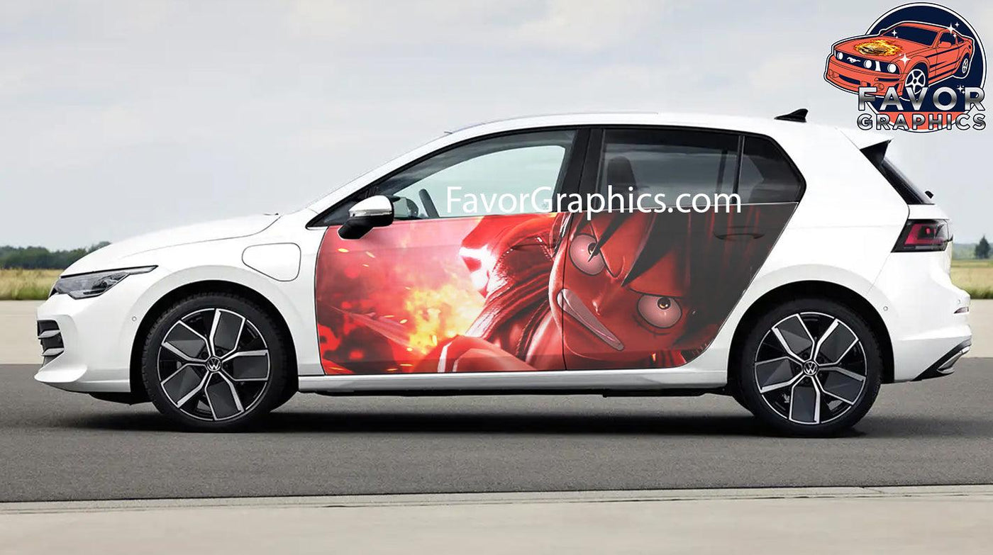 Monkey D. Luffy Car Door Vinyl Wrap Decal Sticker