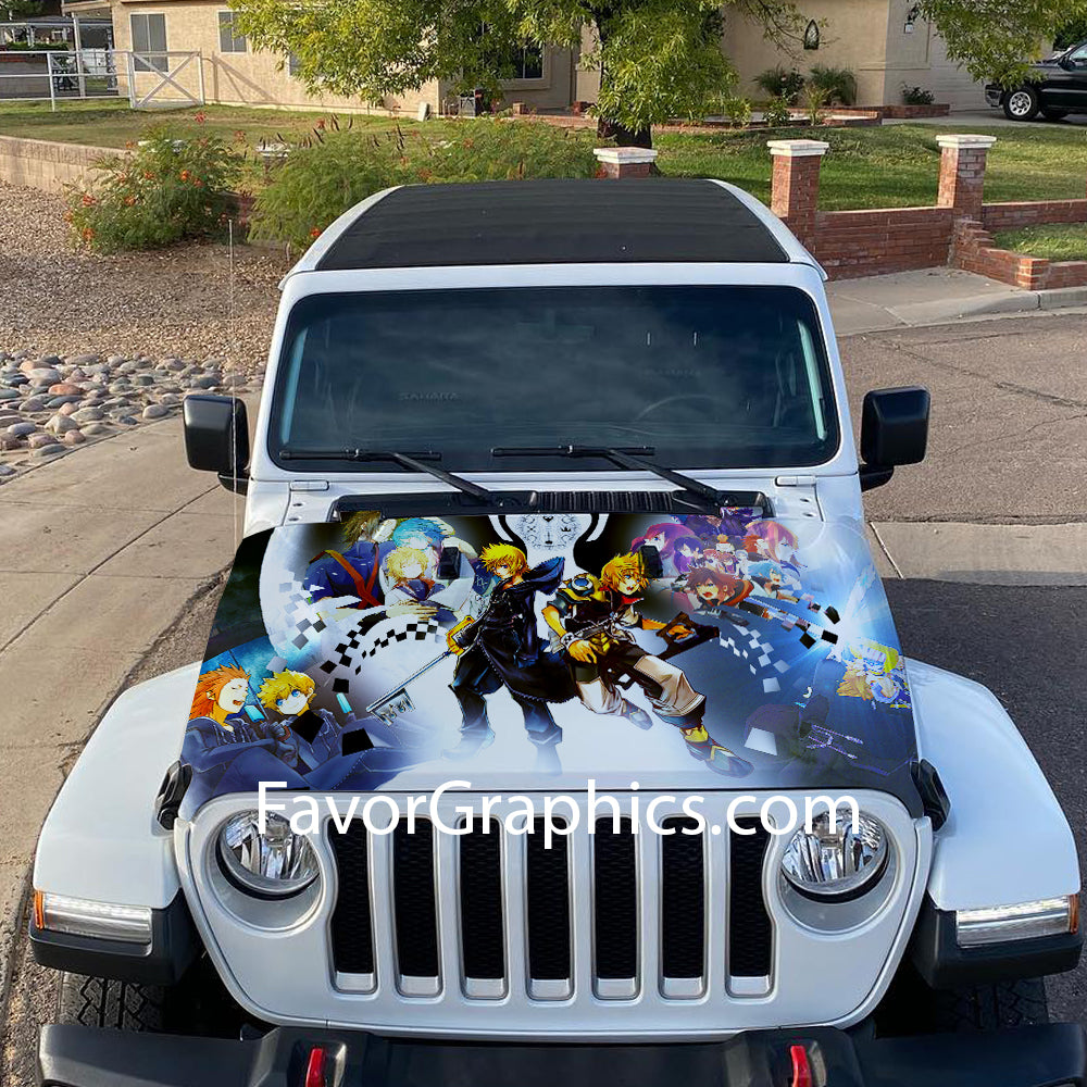 Kingdom Hearts Itasha Car Vinyl Hood Wrap Decal Sticker