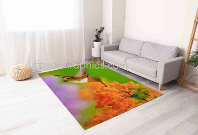 Hummingbird Home Bedroom Decor Rug Carpet Mat