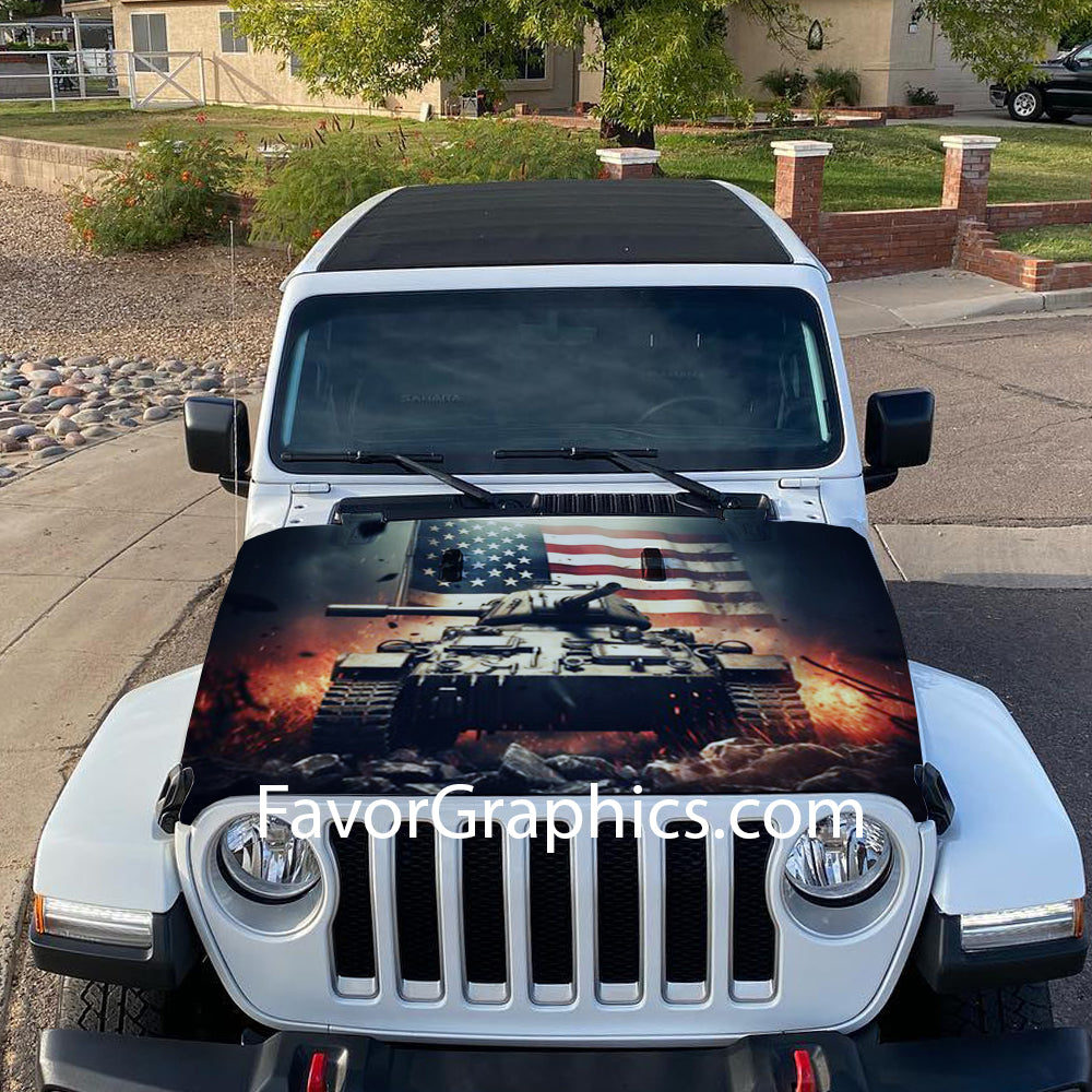 US Army Itasha Car Vinyl Hood Wrap Decal Sticker