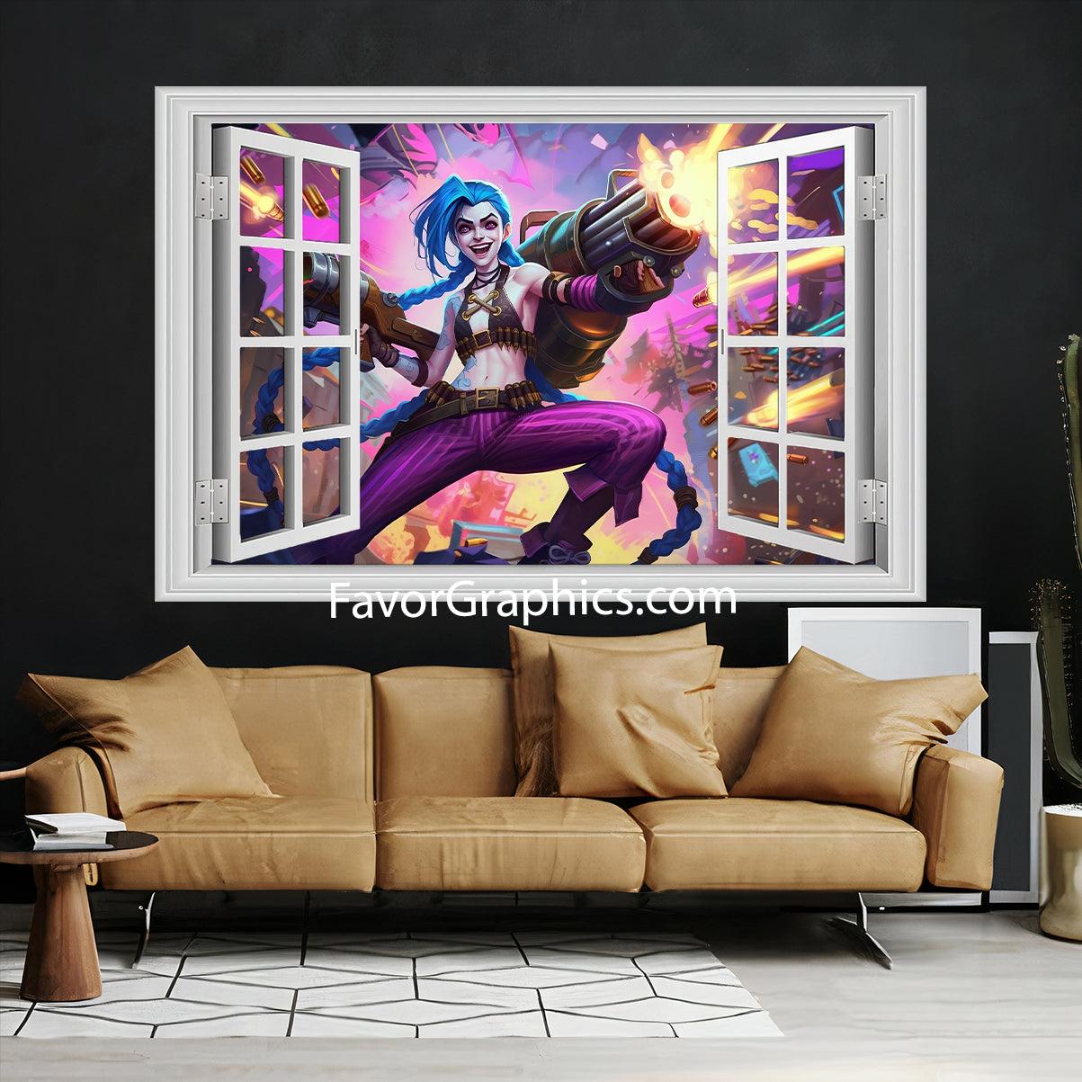 Jinx (League Of Legends) Vinyl Wall Art Decal Sticker Poster Print Mural