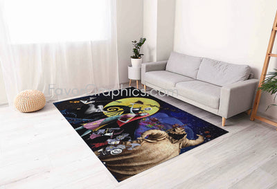 Nightmare Before Christmas Home Bedroom Decor Rug Carpet Mat