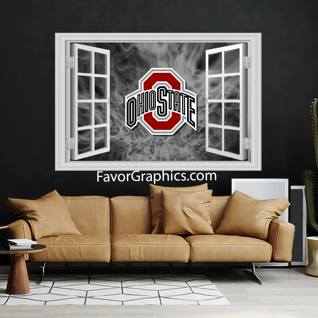 Ohio State Buckeyes Vinyl Wall Art Decal Sticker Poster Print Mural