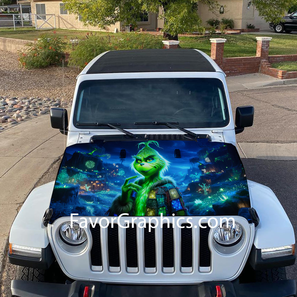 The Grinch Itasha Car Vinyl Hood Wrap Decal Sticker