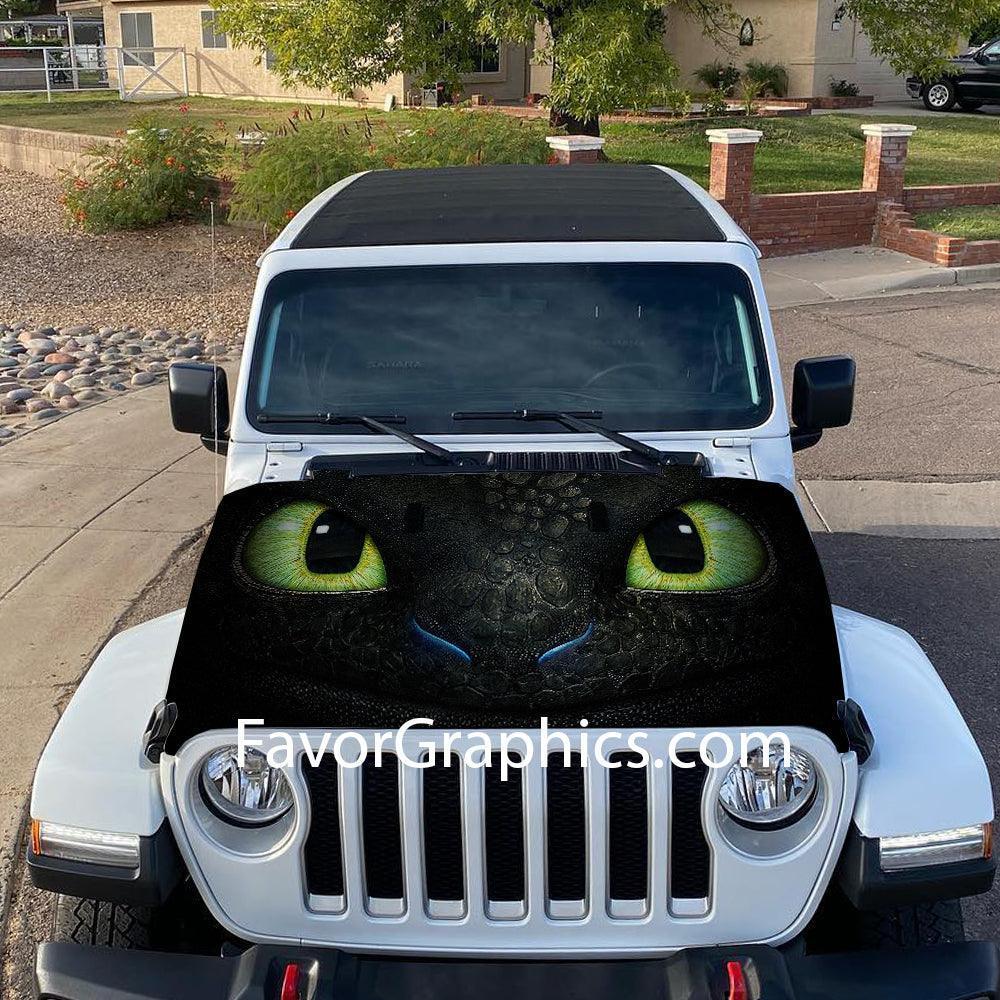 Toothless Car Sticker Outline Toothless Itasha Car Vinyl Hood Wrap Decal Sticker – Favor Graphics