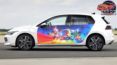 Mario Car Door Vinyl Wrap Decal Sticker