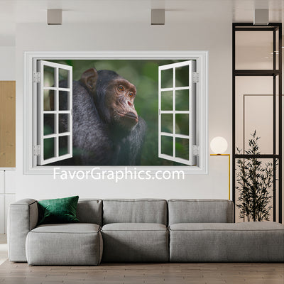 Chimpanzee Vinyl Wall Art Decal Sticker Poster Print Mural