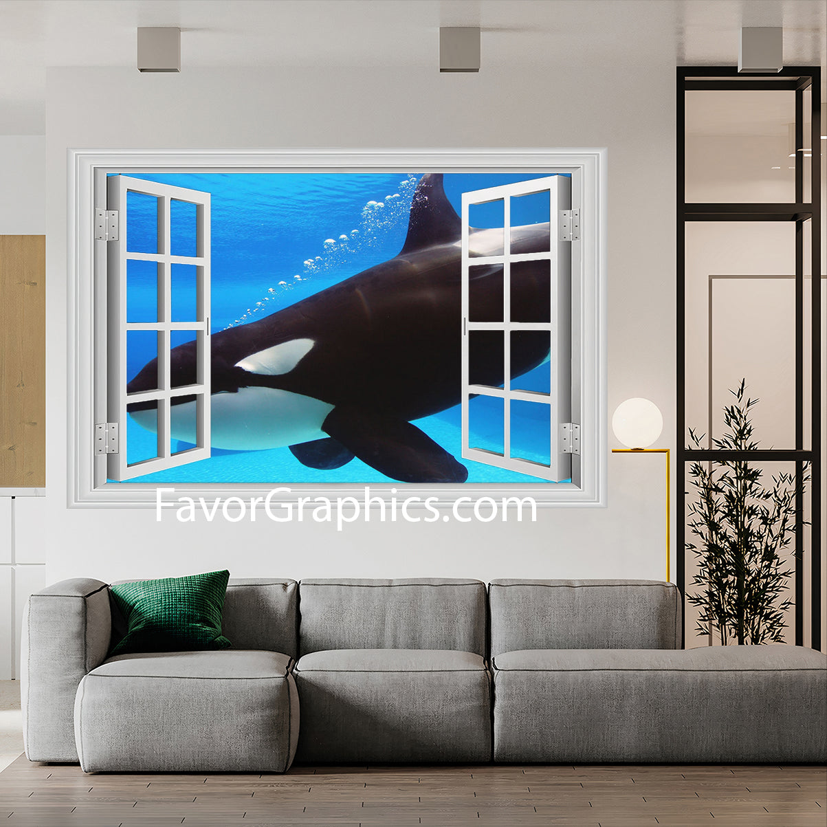 Orca Vinyl Wall Art Decal Sticker Poster Print Mural