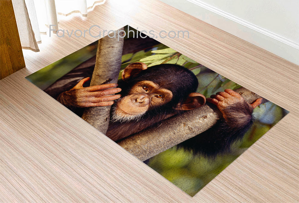 Chimpanzee Home Bedroom Decor Rug Carpet Mat