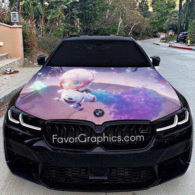 Dimoo Itasha Car Vinyl Hood Wrap Decal Sticker