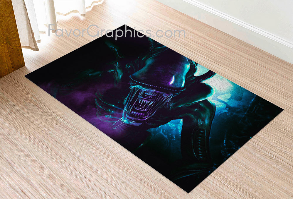 Xenomorph Home Bedroom Decor Rug Carpet Mat