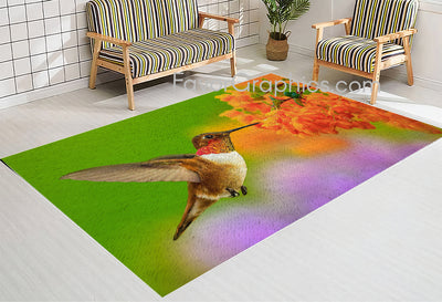 Hummingbird Home Bedroom Decor Rug Carpet Mat