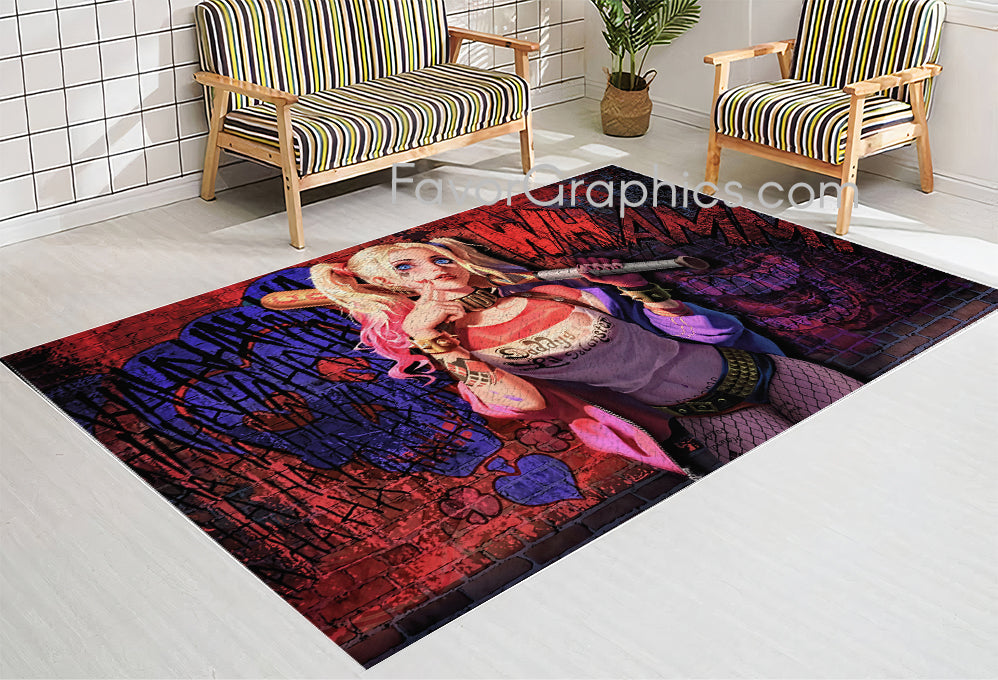 Harley Quinn Home Bedroom Decor Rug Carpet Mat