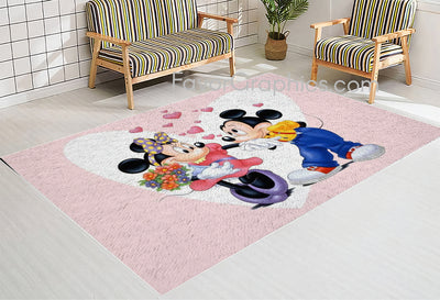 Mickey and Minnie Home Bedroom Decor Rug Carpet Mat