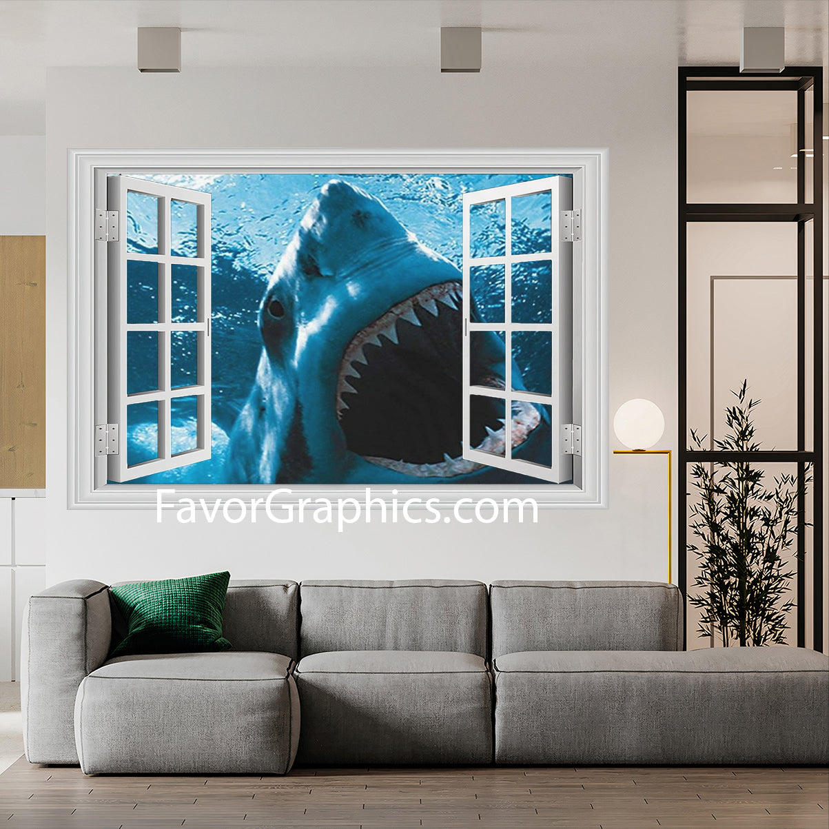 Shark Vinyl Wall Art Decal Sticker Poster Print Mural