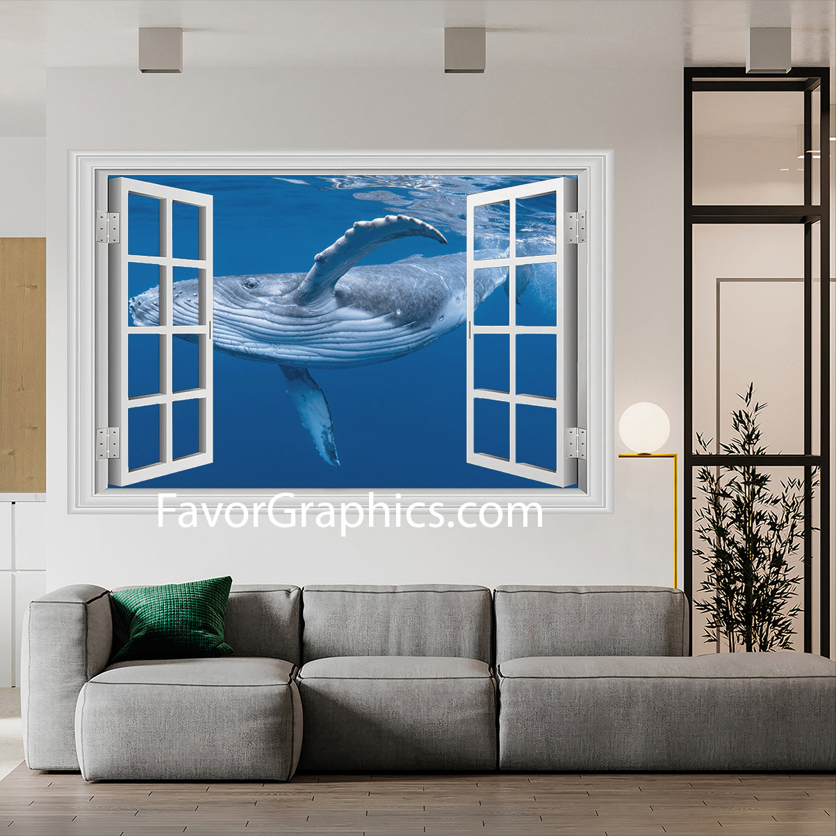 Whale Vinyl Wall Art Decal Sticker Poster Print Mural