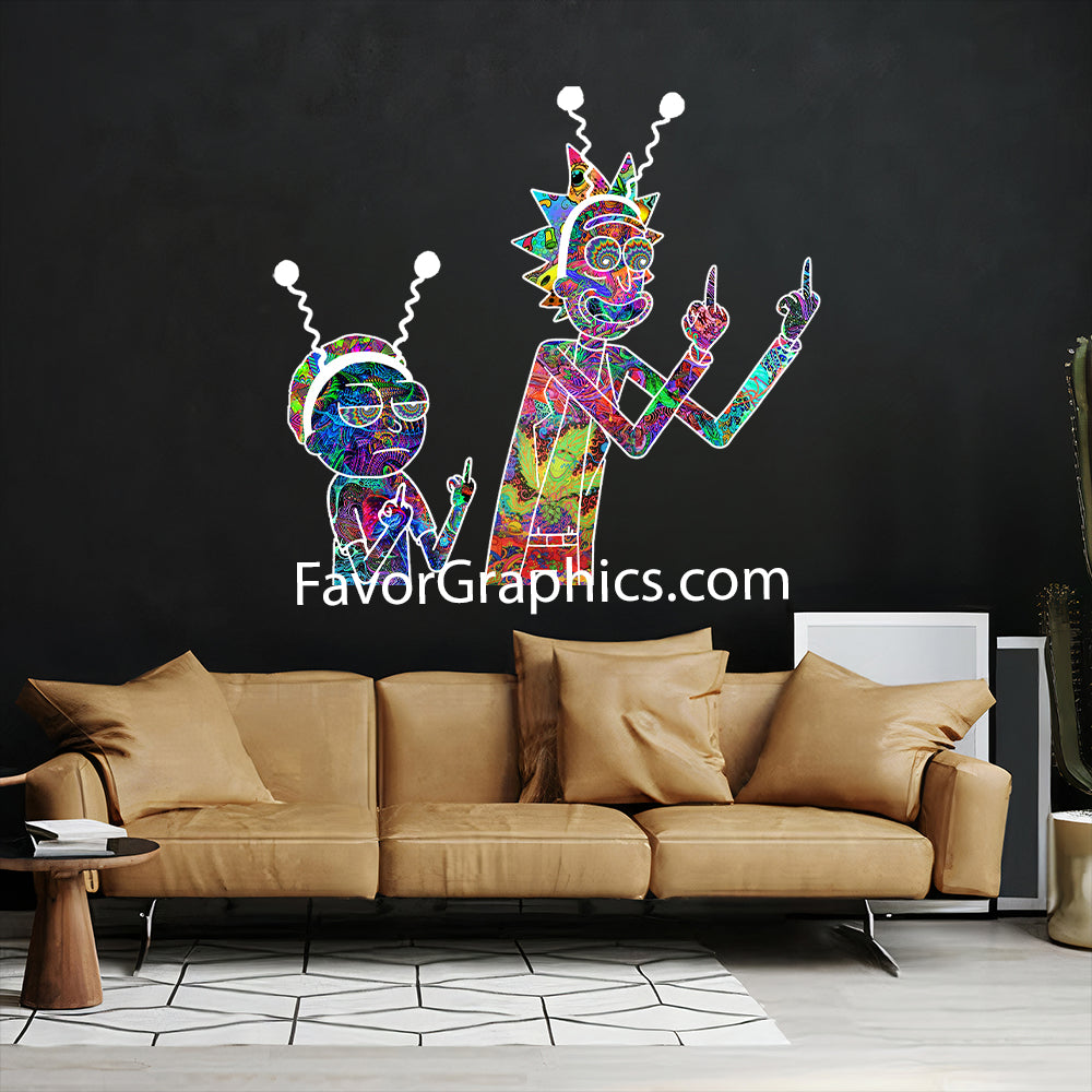 Rick And Morty Home Room Wall Vinyl Decal Sticker Mural Poster