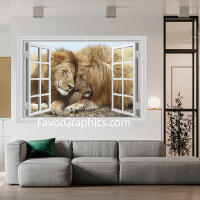 Lion  Vinyl Wall Art Decal Sticker Poster Print Mural