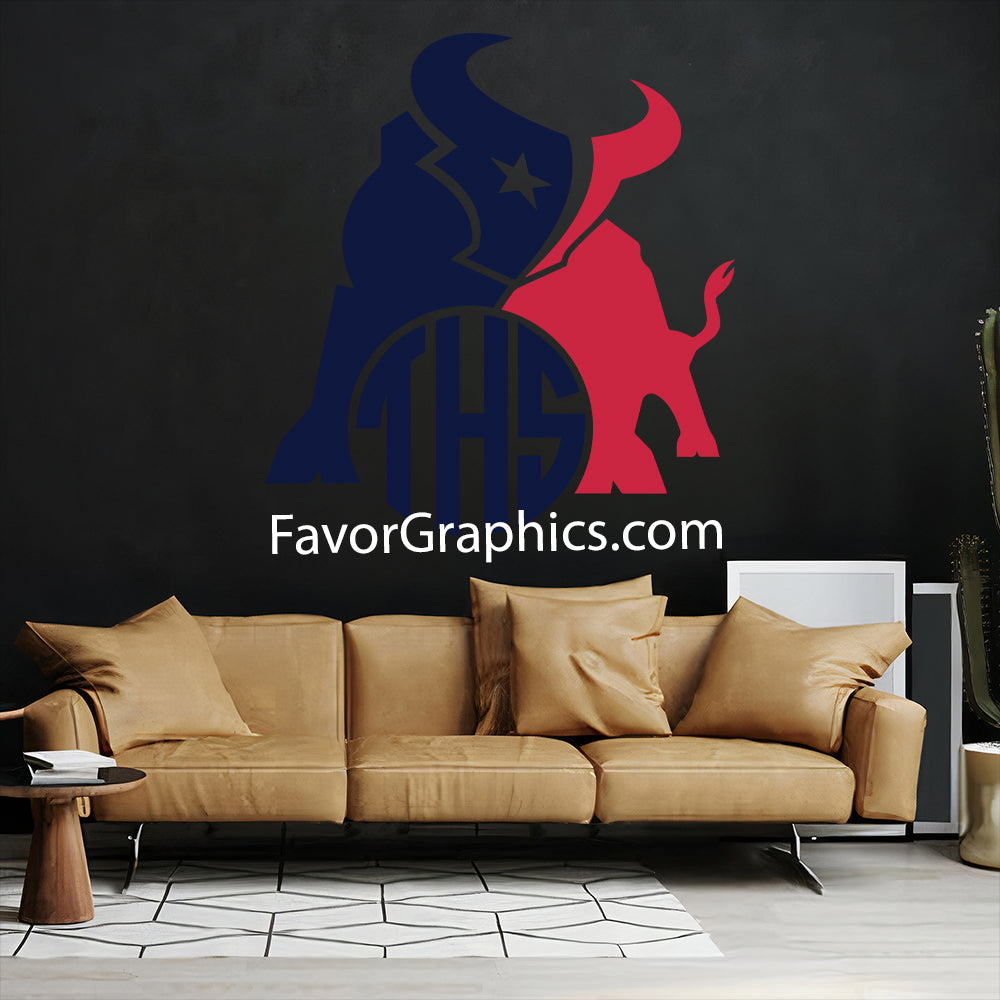 Houston Texans Home Room Wall Vinyl Decal Sticker Mural Poster