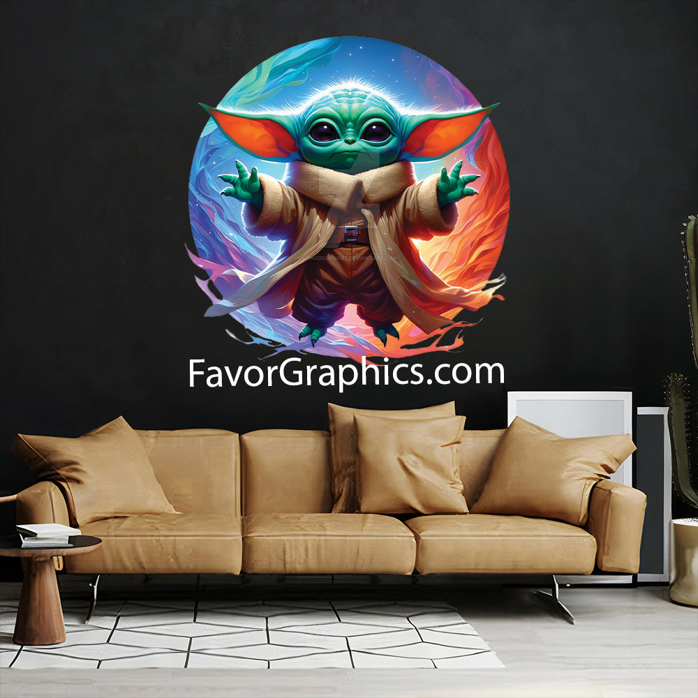 Baby Yoda Home Room Wall Vinyl Decal Sticker Mural Poster