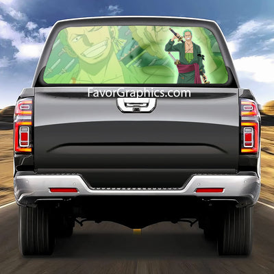 Roronoa Zoro Rear Window Perforated Graphic Vinyl Decal Car Truck UTV